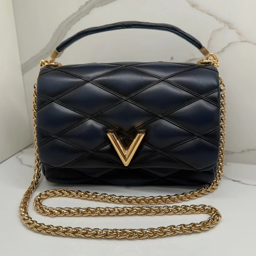 NWT/NIB Louis Vuitton GO-14 MM -Navy/Black - GORGEOUS!